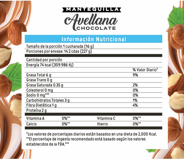 Mantequilla de Avellana con Chocolate
